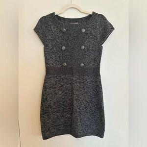Y2K Grey Knit Mini Dress